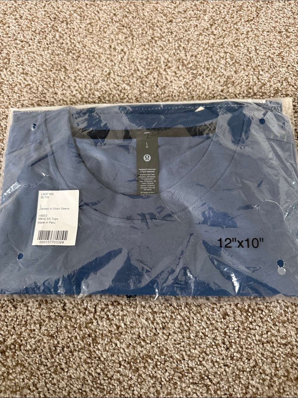 Mens Lululemon Short Sleeve Shirt